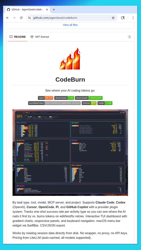 Video preview for getagentseal/codeburn