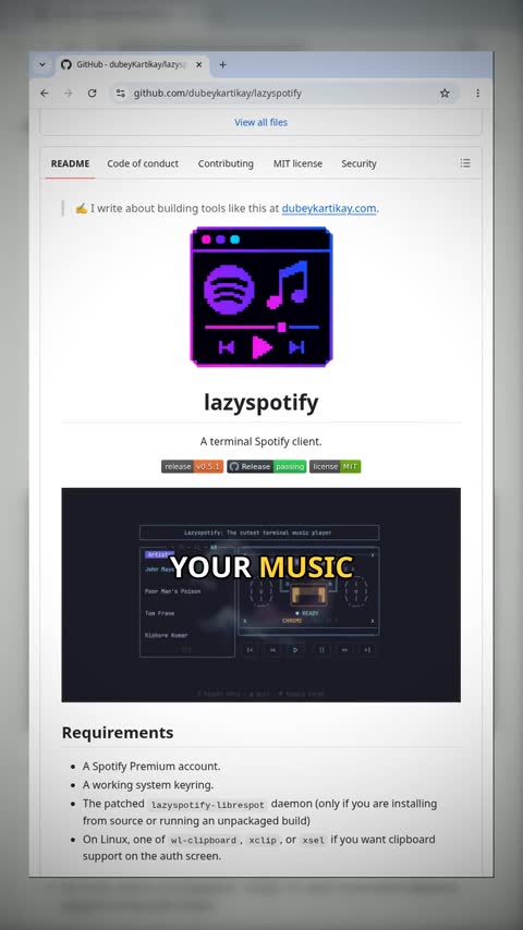 Video preview for dubeykartikay/lazyspotify