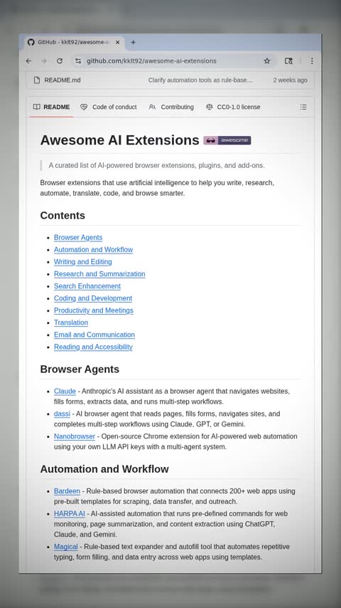Video preview for kklt92/awesome-ai-extensions