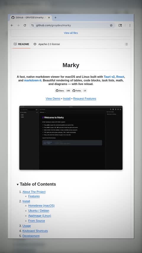 Video preview for grvydev/marky