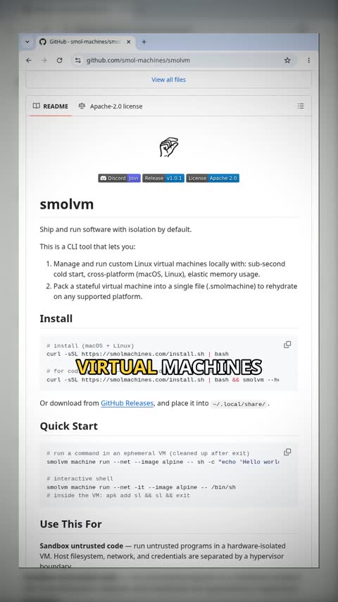 Video preview for smol-machines/smolvm